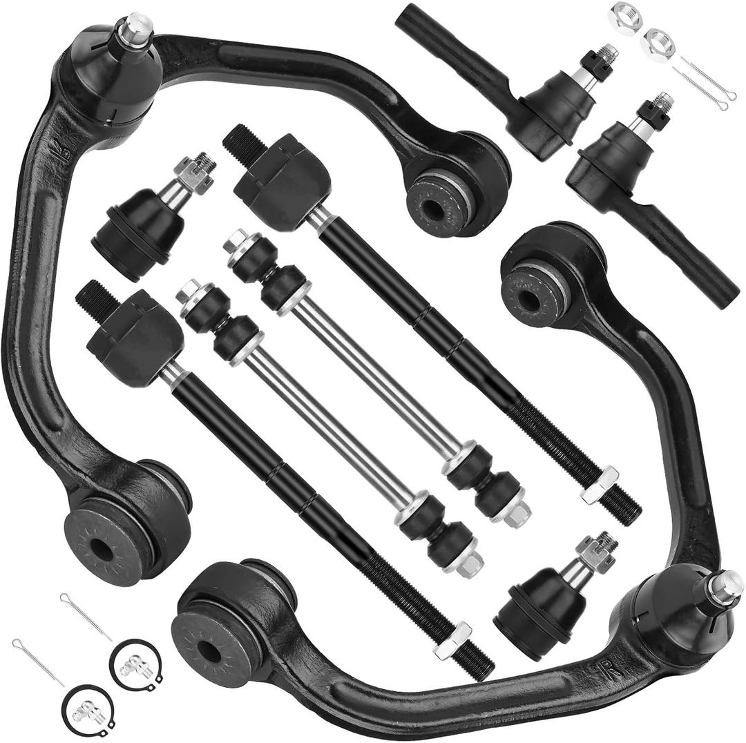 Front Suspension Upper Control Arms with Ball Joint Kit for Ford Ranger (RWD) Mazda B2300 B2500 B3000 B4000 (1-Piece Design with Coil Spring Front Suspension Only) -10pc