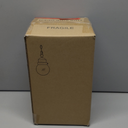 Outdoor Pendant Light Fixture, Farmhouse Exterior Globe Anti-Rust Hanging Lights with Adjustable Chain, Bronze Ceiling Outdoor Lantern Light with Seeded Glass for Front Door, Entry, Porch, and Gazebo