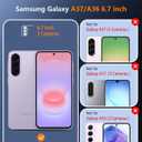 FNTCASE for Samsung Galaxy A37-5G Case: Clear A36 Phone Cases with Screen Protector Compatible with Magsafe Slim Anti Yellowing Rugged Shockproof Protective Transparent Cell Cover (Clear)