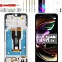 for REVVL 6X Screen Replacement for REVVL 6X 5g LCD Screen TMRV065G Digitizer for T-Mobile REVVL 6X 5g Display Touch Repair Kit with Frame Black