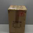 2 Pack Outdoor Column Lights, Traditional Waterproof Garden Post Light Aluminum Modern Fence Pillar Lamp Outdoor External Patio Landscape Glass Post Lantern E26 Fixture (B-Black)