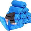 Disposable Shoe Covers,  Non-Slip Durable Indoor Hygiene Shoes and Boot Covers for Construction, Workplace, Carpet Floor Protection Overshoes, 25 Pairs, One Size