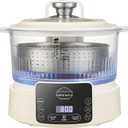 Low Carb Rice Cooker,3L Multifunction Smart Rice Cooker - 4H Keep Warm,Digital Display,Timer & Reservation Function,Suitable for Cooking,Simmering,Stewing,and Steaming