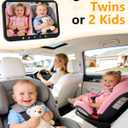 Dual Baby Car Camera HD 1080P: 3 Mins Easy Setup 7-Inch Recording Monitor Backseat Camera for 2 Kids with Clear Night Vision - USB Powered