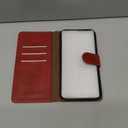 SUANPOT for iPhone 13 Pro Max 6.7 5G with RFID Blocking Wallet case Credit Card Holder,Flip Book PU Leather Phone case Shockproof Cover Cellphone Women Men for Apple 13 Promax case Wallet Red (Burgundy)