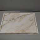 100% Natural Marble Serving Tray Luxury Marble Storage Tray for Home Decor Stone Tray for Bathroom/Kitchen/Vanity/Dresser,Plate Holder for Tissues, Candles, Towel