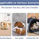 Disposable Guinea Pig Cage Liners, 48" x24 Large Liner Bag for Guinea Pig Cage Bottom, Water-Resistant Kraft Paper（25Pcs