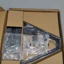 WALI Floating TV Shelf, 1 Tier Glass Projector Shelf for DVD Players, Routers, Game Consoles, Cable Boxes, Living Room Decor, Wall Mount Shelves Hold Up to 17.6lbs (CS201B), 1-Shelf, Black