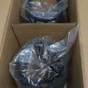 TRIROCKS Set of 2 Solar Lantern Outdoor Table Lamp Outside Hanging Solar Lights with Olefin Rope Waterproof Rattan Outside Deck Light for Patio Garden Lawn Yard (Black)