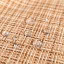 Kevin Textile Outdoor Waterproof Throw Pillow Covers 14x24 Inch Pack of 2 Woven Faux Linen Farmhouse Decorative Water Resistant Lumbar Cushion Covers for Tent Patio Garden Couch Sofa Beige