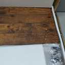 Wire Shelf Covers for Pantry, Premium Engineered Wood Shelf Covers for Wire Shelving, Wire Rack Covers for Closet, Laundry Room, Easy Assembly, Rustic Brown (4pcs, 24" W x 16" D), Pending Patent
