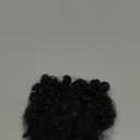 Afro Kinly Curly Bangs Clip in Hair Extensions Natural Fake Fringe Bangs Short Curly Human Hair Bangs Clip on Hair Piece Jerry Curly Fringe Hair Black Color