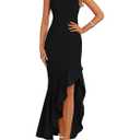 PRETTYGARDEN Wedding Guest Dresses for Women 2026 Summer Formal Gala Maxi Dress Ruffle Mermaid Cocktail Long Dresses S