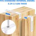 Magnetic Dry Erase Board for Doors, 30x20 Inch Whiteboard with Adjustable Long Arm Hook Mount - Easy to Install, Portable Hanging White Board for Home, Dorm Room, Office Cubicle & Small Spaces