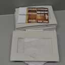 4 Pack Linen Storage Bins, Storage Containers for Organizing Clothing, Jeans, Toys, Books, Shelves, Closet, Wardrobe - Closet Organizers and Storage, Large Storage Boxes Baskets with Window