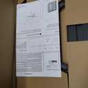 Suptek Glass Floating Shelves, TV Wall Mount with Shelf for DVD Player / PS4 / Cable Boxes/Game Consoles/Sky Box/TV Accessories, Flat Black 2-Tier Wall Mount Bracket