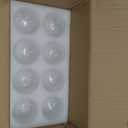 Bubble Chandelier Bubble Ceiling Light 17in Semi Flush Mount Chandelier Blown Glass Mid Century Close to Ceiling Light Fixture for Bedroom Hallway Entryway Kitchen Foryer Dining Room 1 Pack