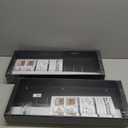 2 Pack Expandable Pull Out Cabinet Organizer 21" Deep with Raising Pad for Framed Cabinets, Upgrade 3 Slide Rails Slide Out Drawers, Roll Out Shelves Adhesive, Adjustable Width 9"-14.1" Black