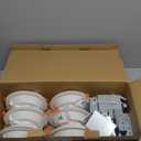 MELPO Smart Recessed Lighting 6 Inch Compatible with Alexa & Siri1500LM RGBWW Recessed Ceiling Light 2700K-6000K16 Million ColorsMusic Sync DIY Scenes16W LED Downlight with Junction Box12 Pack