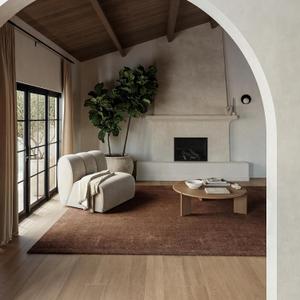 Rugs USA Maru Handmade, Dark Brown, 5' x 8', Solid, Wool, Soft and Cozy, High Traffic, Stain Resistant, Easy Clean, Durable Area Rug for Bedroom, Living Room, Dining Space, Den, Foyer, Entryway