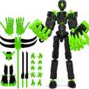 T13 Assembly Completed Action Figure, T13 Multi-Jointed Movable Robot Action Figure Set,Collectors Desktop Decorations for Game Lovers Toys