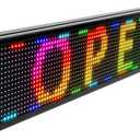 Scrolling LED Sign Programmable,USB Wifi Small Indoor Outdoor Digital Bar Sign Display Stock Customizable Electronic Message Board for Business Screen Panel(40"X8") (P10:39"x8")