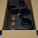 Cup Holder Attachment for Center Console | Compatible with 2003-2012 Dodge Ram 1500 2500 3500 Truck | Replaces SS281AZAA Front Seat Add-On Cupholder Tray Insert (Smooth Black)