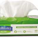 FitRight Aloe Personal Cleansing Cloth Wipes, Scented, 8 x 10 inch Adult Large Incontinence Wipes, 68 Count, Pack of 12