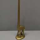 WallCharmers Gold Paper Towel Holder, Metal Toilet or Kitchen Paper Holder for Floor or Countertop, Gold Giraffe