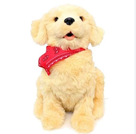 Joy for All - Freckled Pup - Brown and White Soft-Touch Coat - Realistic and Lifelike Interactive Companion Pets