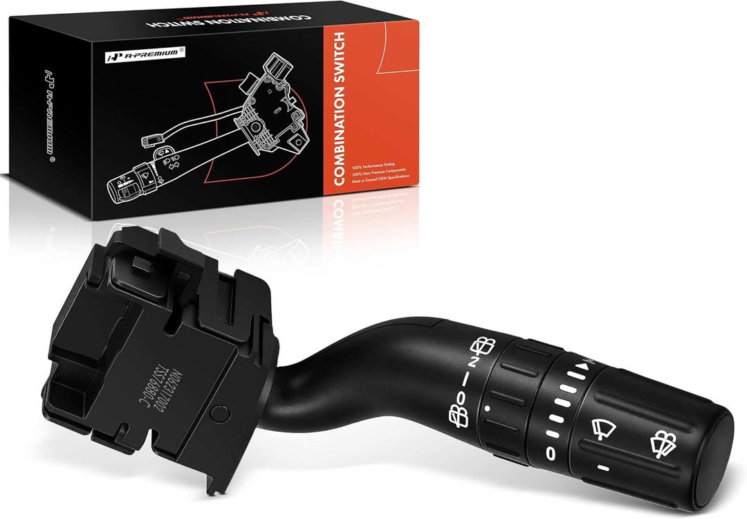 A-Premium Windshield Wiper Switch Assembly Compatible with 2011-2019 Ford Explorer, 2011-2015 Edge, 2013-2018 Police Interceptor Utility & 2011-2017 Lincoln MKX, SW7688 DB5Z-17A553-AB