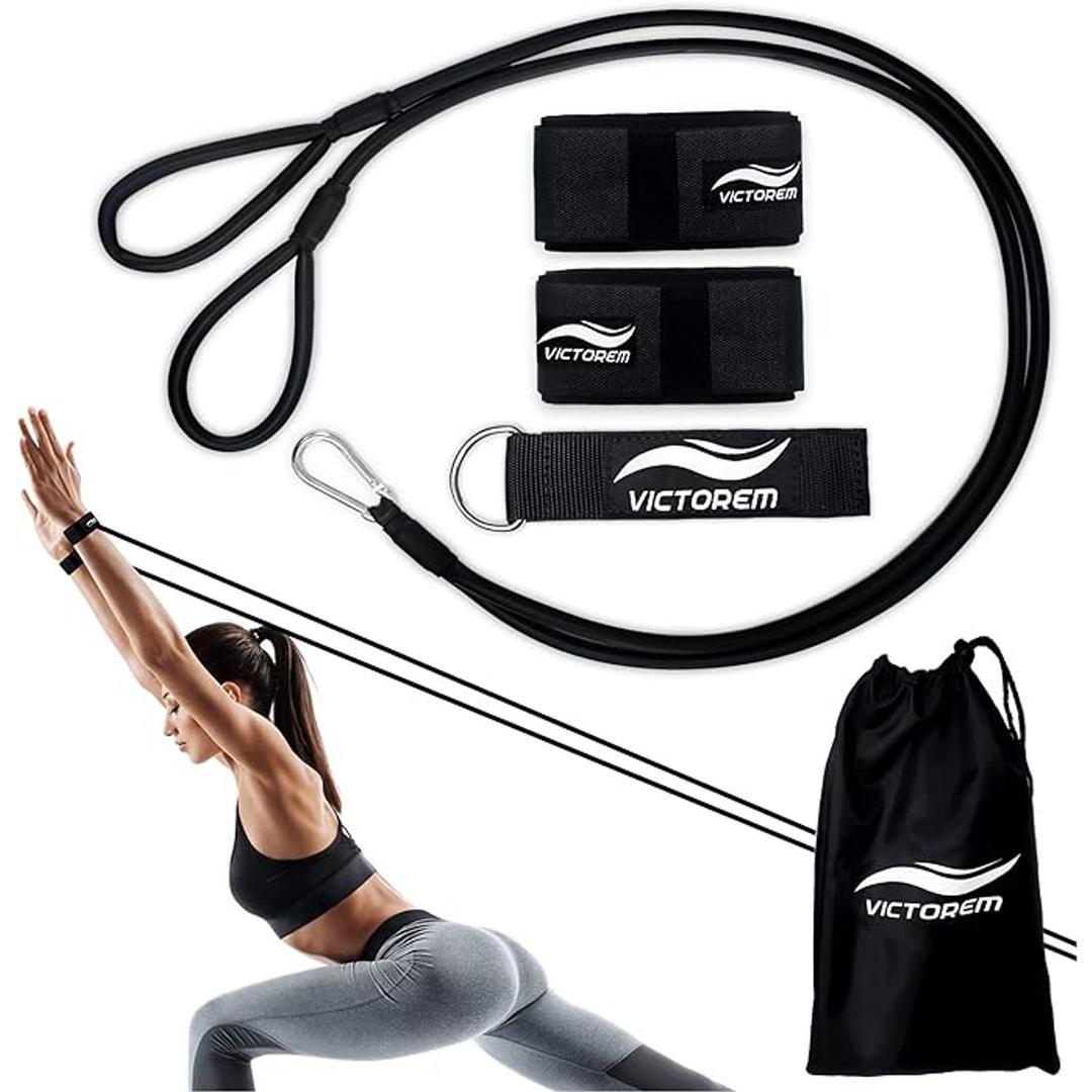 Victorem Throwing Mobility Bands - with Carrying Bag, Connecting Strap and Workout Guide - Baseball, Softball, Exercise Resistance J-Bands - Arm Strength, Conditioning, Warmup - PT
