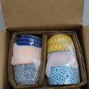 Selamica Ceramic Mini Ramekins, 2 OZ Creme Brulee Ramekins Oven Safe, Dipping Sauce Cups for Condiments Side Dish, Set of 6, Assorted Colors