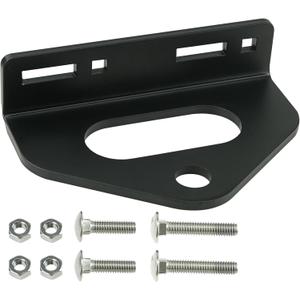Zero Turn Mower Trailer Tow Hitch 1/4"(6mm) - Heavy Duty Lawn Mower Trailer Hitch 3/4" Hole Center with 2 Types Carriage Bolt Black