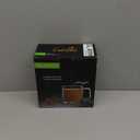 CNGLASS 10oz Glass Coffee Mugs,Double Wall Insulated Glass Mugs with Handle,Clear Espresso Mug for Latte,Cappuccino,Tea Bag,Set of 4