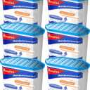Vacplus Moisture Absorbers Pack of 6 , 16.0 Oz Portable Humidity Absorber Boxes for Your Bathroom, Closet & Car, Dehumidifier with Fragrance Free, Navy Blue
