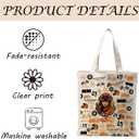 2 x WDSXWH Race Lover Gift, Racing Fans Canvas Tote Bag, Cartoon Lover Gift, Women Cotton Canva Bags, Tote Bag for Grocery, Shopping, Beach & Daily Use, Racing Game Gifts