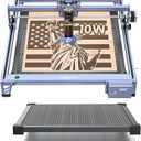 Creality Falcon 10W Laser Engraver Machine with Honeycomb Laser Bed 500x500, 10000mm/min, 0.06mm Laser Cutter for Wood, Acrylic, and Metal, Easy Setup, Ready to Work Out of The Box