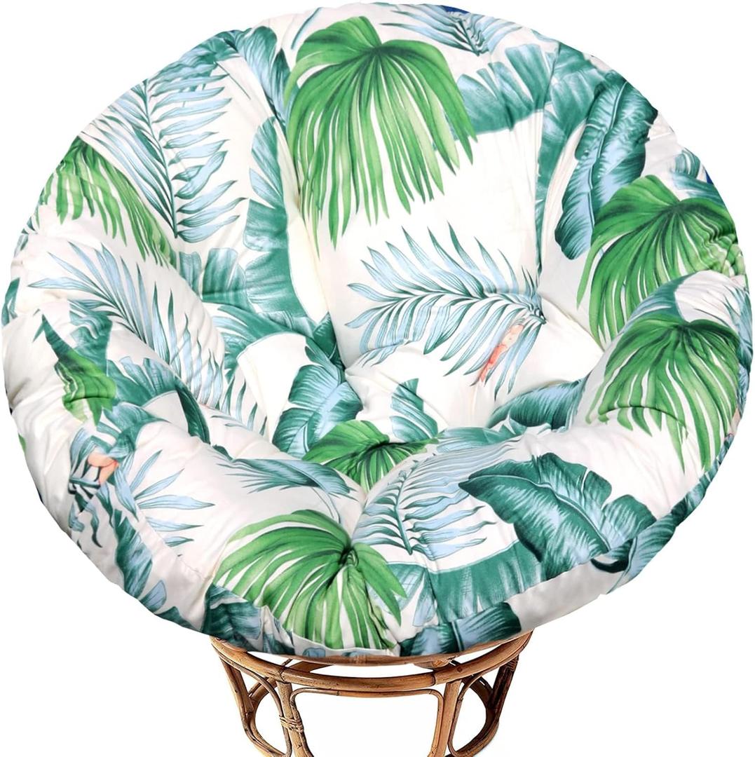 Papasan Chair Cushion Only, 52 in Cushion for Papasan, Round Leisure Papasan Seat Cushion (Hawaii)