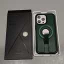 Butaiga for iPhone 13 Pro Leather Case with Stand, Anti-Slip Grip Ring, Fits for MagSafe (Green, iPhone 13 Pro)