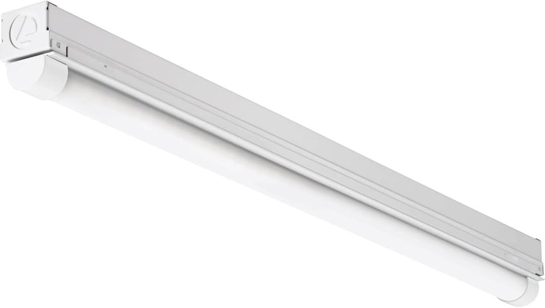 Lithonia Lighting 2ft Light Fixture, LED Strip Light, 120V, 4000K Cool White Light, 2-Foot, 1-Light, White (MNSL L23 1LL 120V 40K 80CRI M6)