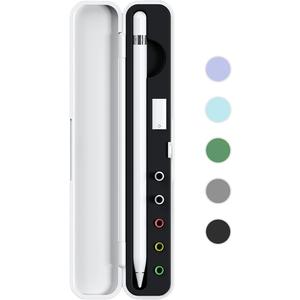 Carrying Case for Apple Pencil 2nd Gen and 1st Generation - Storage Box with Lid - Pen Protective Case for iPad Pencil - Holder Accessories - Shock-Absorption (Black)