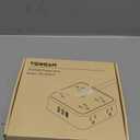 TESSAN Surge Protector Power Strip, 5 Ft Flat Plug Extension Cord with 3 USB (1 USB C) 8 Outlets, 1250W, 900J Protection, 3 Sided Outlet Extender with Power Switch for Office, Dorm Room Essentials (Grey)