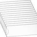 12 Pack Acrylic Wall Name Plate Holder, Door Plate with Adhesive Tapes, Clear Sign Holder Frame, Horizontal Door Plates for Home, Office, Classroom, 2"x8"
