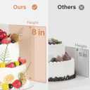 Kootek 10 Sets Cake Boxes with Cake Boards, 10x10x8 Inch White Tall Cardboard Containers for Multi-Layer Desserts, Perfect for Decorating, Mother's Day & Bakery Use