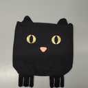 Juvale Black Cotton Cat Trick or Treat Bag with Gold Foil Eyes, Reusable for Kids, 11.25 x 15.5 in Canvas Tote for Halloween Parties Pack Of 3