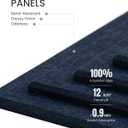 Large Felt Bulletin Board 48" x 36", 12-Pack 4-Compartment Wall Organizer, Cork Board Alternative with 70 Removable Adhesive Tabs, Modular Felt Panels for Home Office, Classroom and Study-Navy Blue