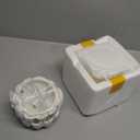 Ceramic garlic keeper with lid terracotta storage container jar saver holder countertop
