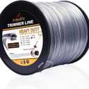 A ANLEOLIFE 5-Pound Heavy Duty Square .155-Inch-by-442-ft String Trimmer Line in Spool, with Built-in Line Cutter