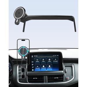 PZK Car Phone Mount for 2021-2024 Chevy Chevrolet Tahoe/Suburban/GMC Yukon/GMC Yuhon XL LT/Z71/RST/High Country Accessories 10.2-inch Screen Magnetic 15W Fast Wireless Charger Car Phone Holder
